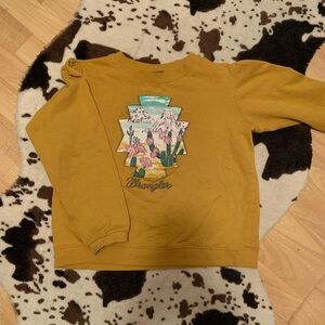 Wrangler Kids' Mustard Mountain Graphic Sweatshirt